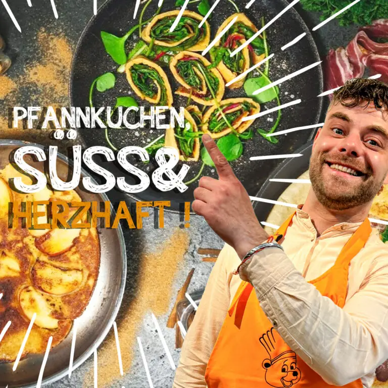 Pfannkuchen in 3 Variationen